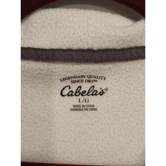 Cabela's Polartec Classic Fleece 1/4 Zip Pullover. Women's Large. White. - Picture 5 of 13
